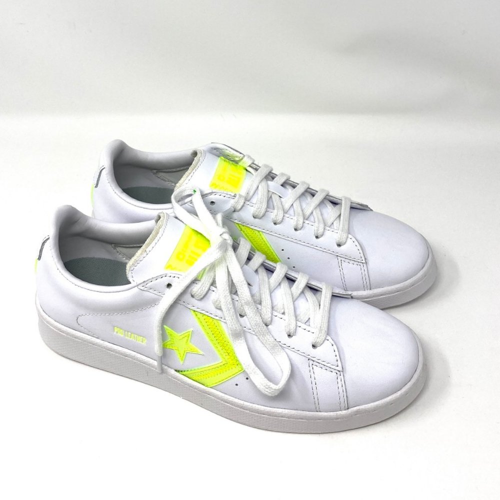 Converse Pro Leather Ox White Lemon Low Sneakers W - Picture 5 of 10